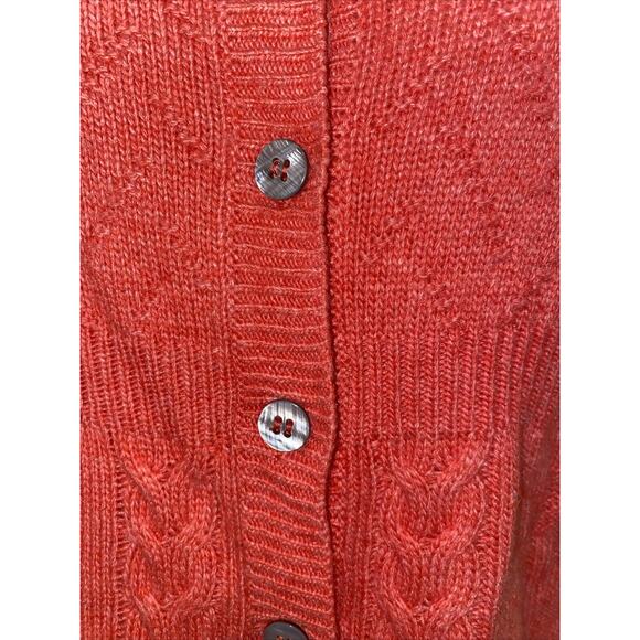 Sundance Women’s Sz PS Pink Button Front Cardigan Sweater Wool Alpaca Blend - Picture 4 of 11